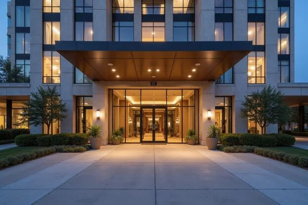 Houston high rise exterior, representative of One Park Place