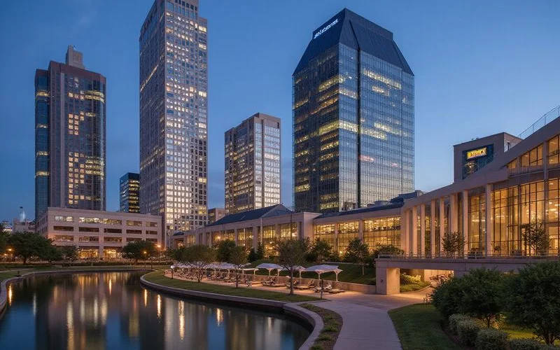 Post Oak Boulevard in the Galleria area