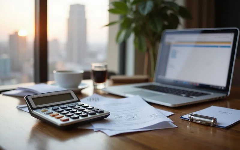 Table graphic showing required income at 2x, 2.5x and 3x rent, navy and gold