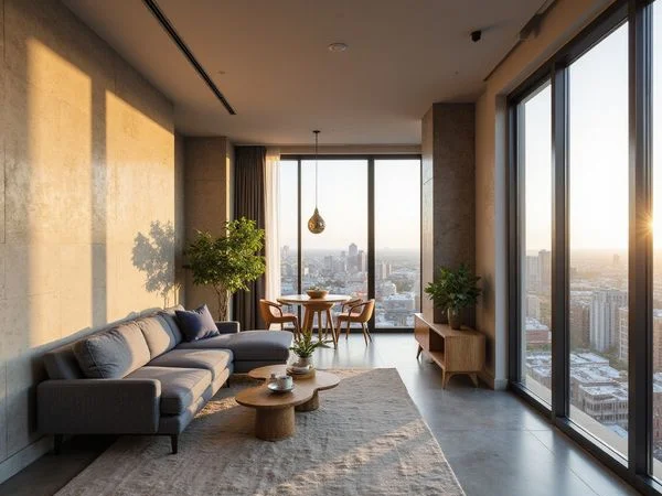 Studio apartment in a Midtown Houston high rise