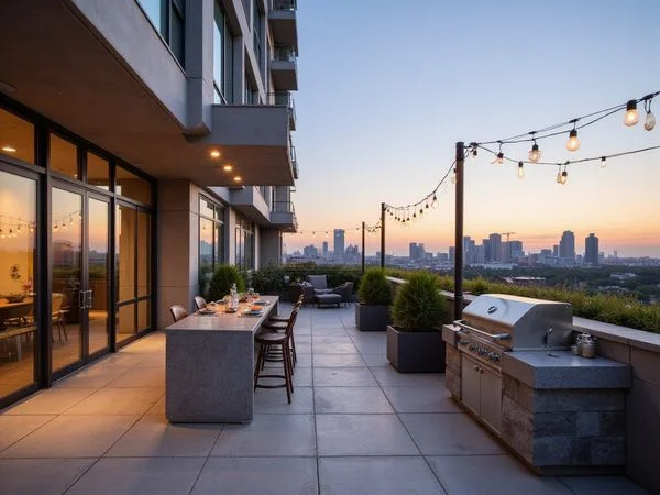 Outdoor kitchen and grilling station