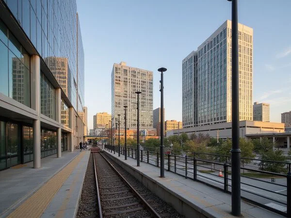 TMC Transit Center rail platform
