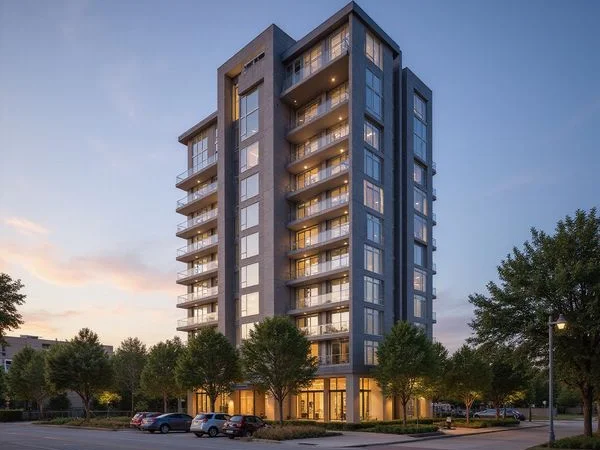 Westcreek Lane residential tower in River Oaks